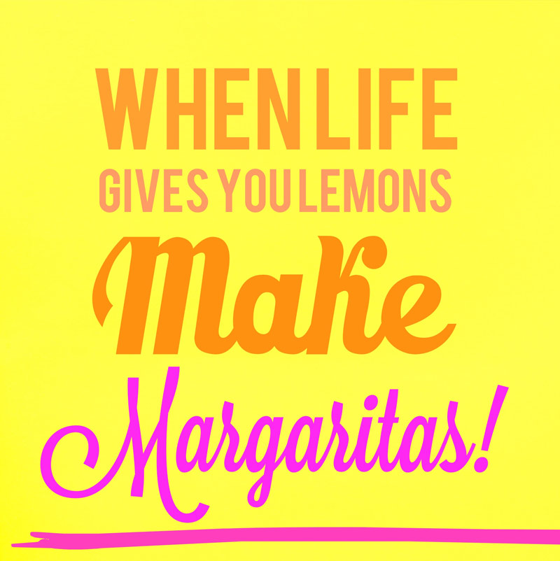 When life gives you lemons, make margaritas…   A few tips on surviving your divorce.