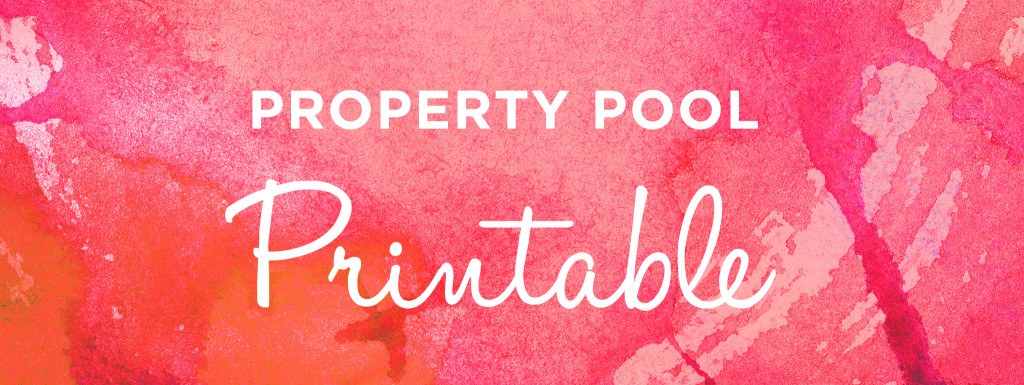 Property Pool Printable