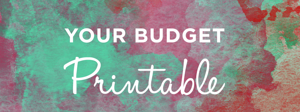 Budget Printable