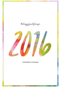 2016 Happy Calendar