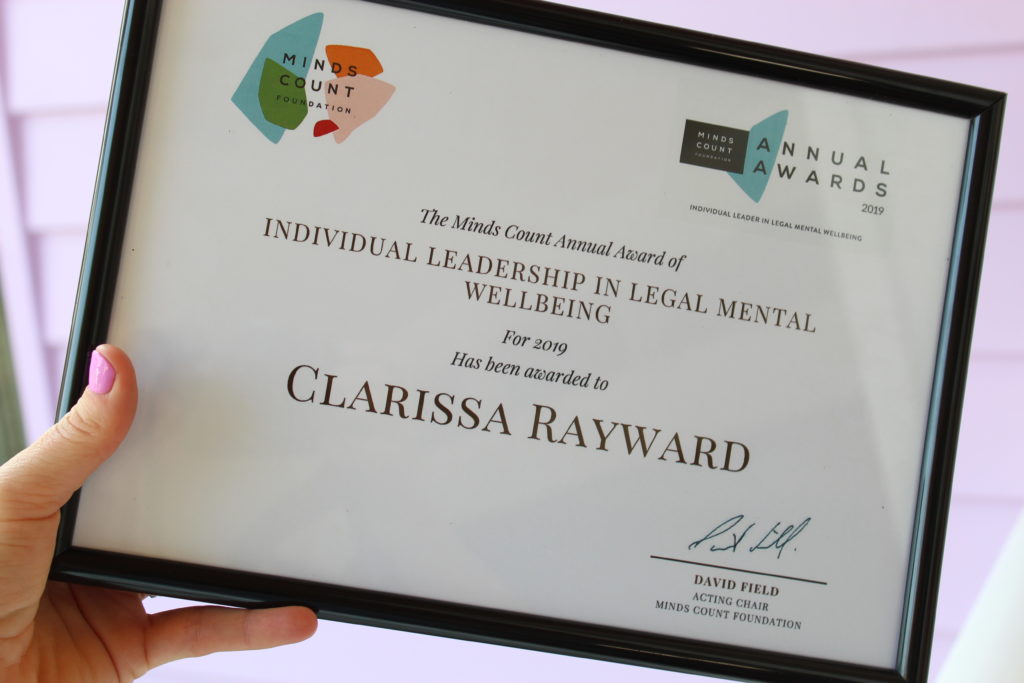 Minds Count Individual Leadership in Legal Mental Wellbeing